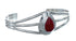 Genuine Sterling Silver Coral Native American Cuff Bracelet JX129740